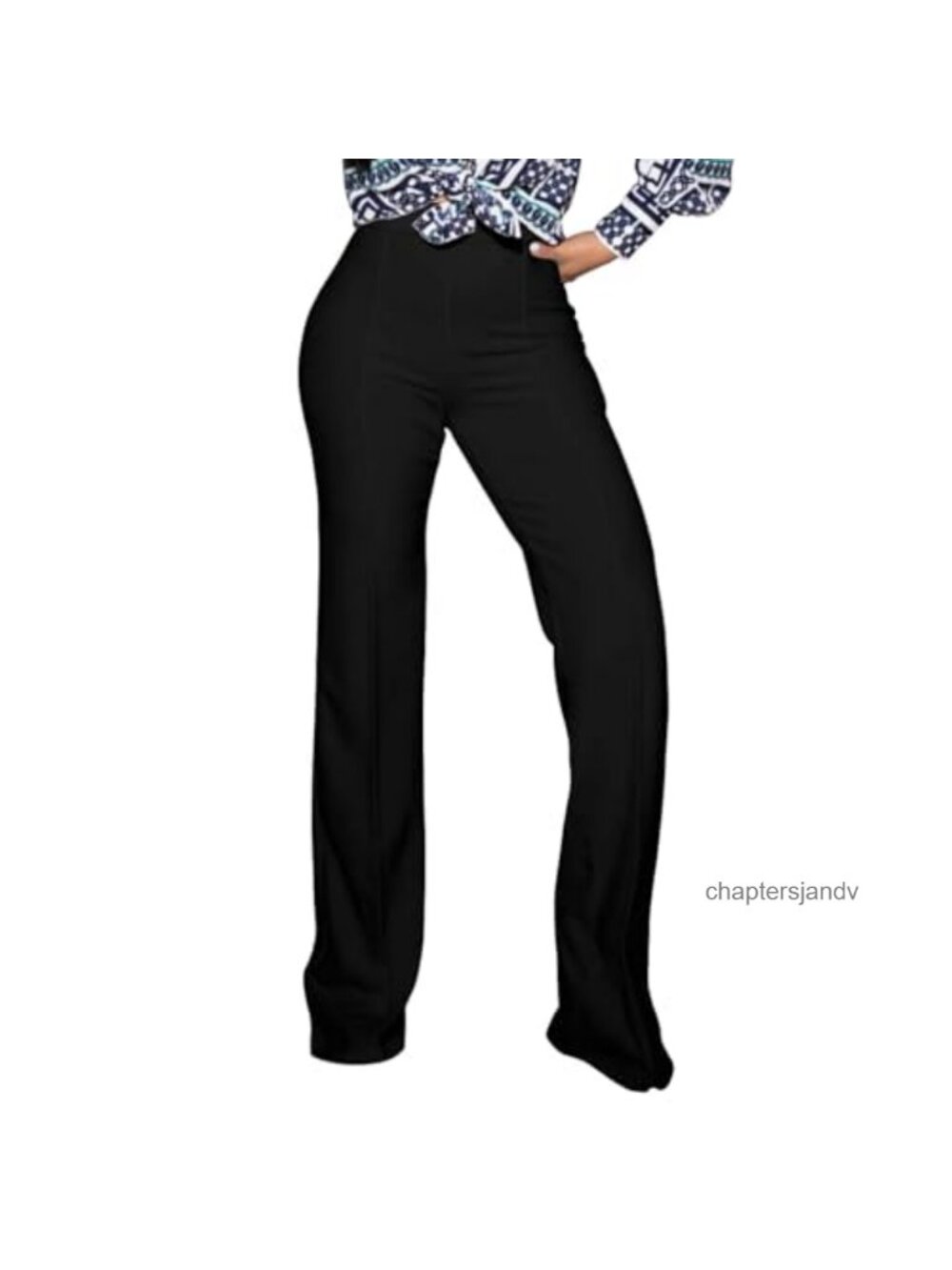 High Waisted Stretchy Bootcut Pull On Dress Pants Business Casual